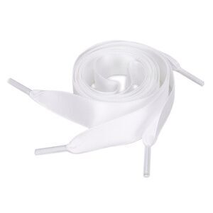 2 Pairs Satin Flat Ribbon Shoelaces Sneakers Canvas Shoestrings